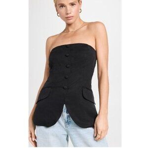 Reformation Tonya Top in Black Size 6